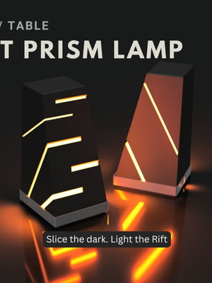 Modern LED Desk Lamp 3D Printed with NFC and Ambient Light