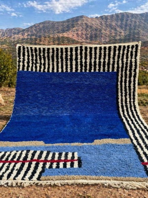 Handmade Moroccan rug 300x200cm, wool, vibrant colors