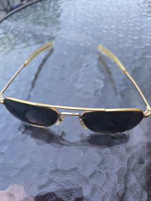 American Optical Command sunglasses with case, gold