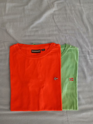 Napapijri T-shirts, pack of 2, red and green, size 8