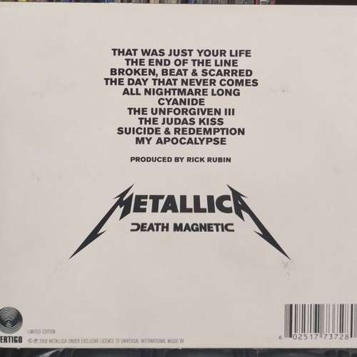 Metallica Death Magnetic CD used signed with Beyond Magnetic CD