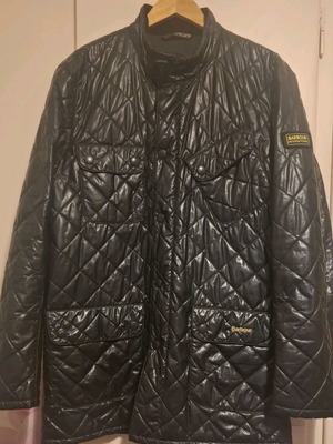 Barbour quilted jacket like new, size L/XL, black