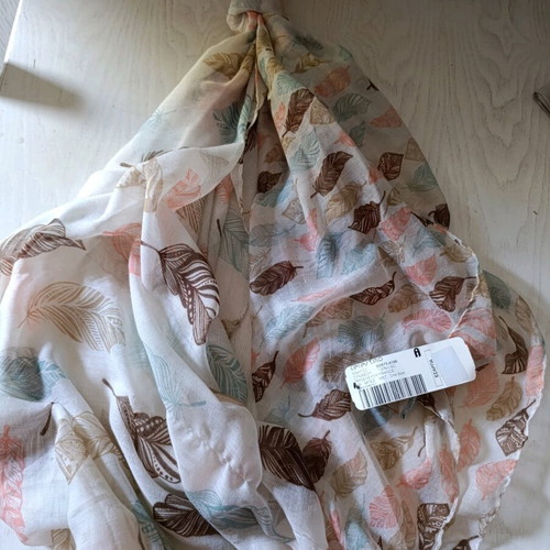 Cotton and viscoz scarves like new, multicolored