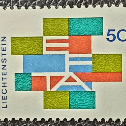 Liechtenstein 1967 stamp set, unsealed