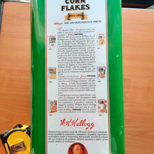 Vintage Metal Box Kellogg's Corn Flakes - 100 Years Anniversary Edition (1894-1994)