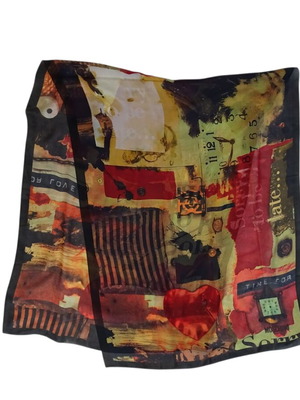 Moschino Cheap and Chic silk scarf new, colorful