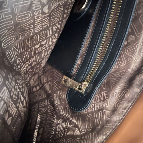 Moschino shopper tote bag like new, brown tabac