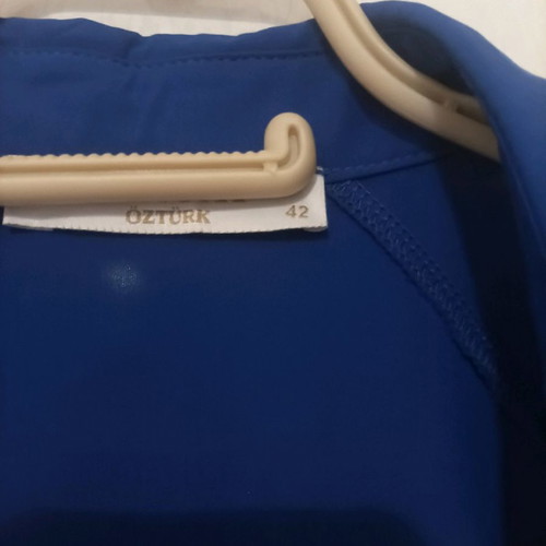 DRESS WITH BUTTONS BLUE M
