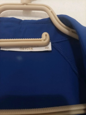 DRESS WITH BUTTONS BLUE M