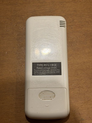 Toyotomi air conditioner remote control