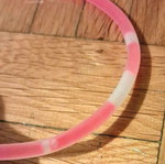 Plastic bracelet pink like new