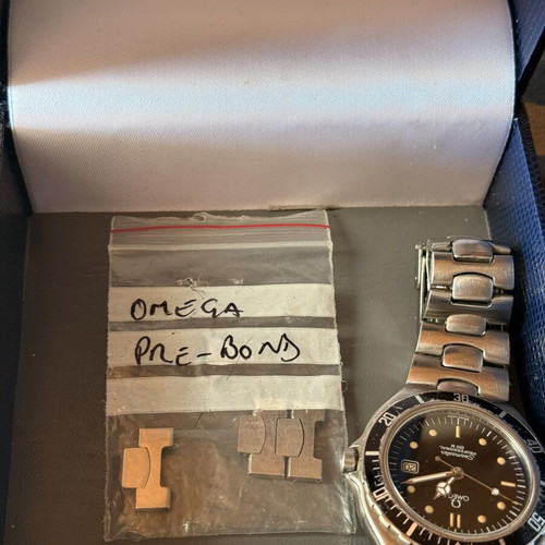 Omega Seamaster Pre Bond wristwatch used, silver, serviced
