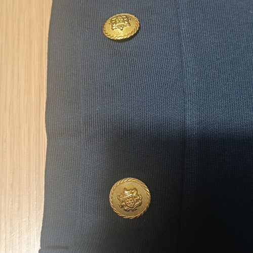 Zara black top with gold buttons, 100% cotton, new