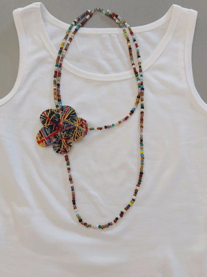 Handmade necklace like new, colorful summer style