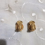 Drop earrings used, missing some stones