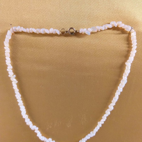 Short necklace with ivory stones used, 1960s from Sudan