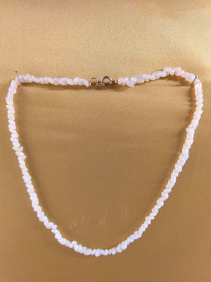 Short necklace with ivory stones used, 1960s from Sudan