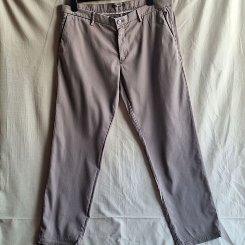 Boggi Milano Marcello XL men's chino trousers taupe cotton lyocell like new