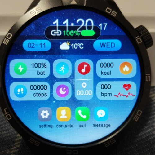 Smart watch with 1.85-inch AMOLED HD sapphire screen, NFC, GPS