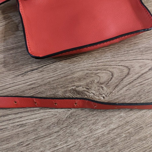 Zara Belt Bag used, red with gold details