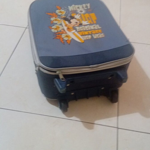 Mickey Mouse Kids Suitcase like new, blue, 40×32 cm