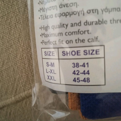 Compression socks new, size 38-41