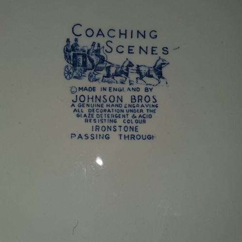 Oval Plate Passing Through Johnson Bros Coaching Scenes new