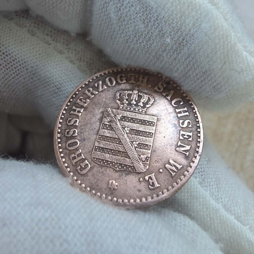 2 Pfenning 1865 Saxony-Weimar-Eisenach coin like new