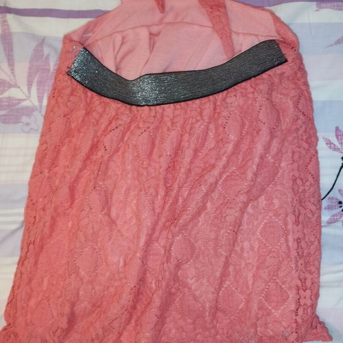Miss Ebito beautiful youth dress with lace coral new
