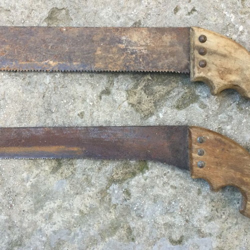 Vintage hand saws used, pack of 5