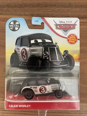 Disney Cars Caleb Worley toy car new, sealed