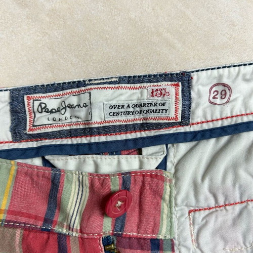 Pepe Jeans London Checkered Shorts, Seventy Three Brand, Size 29