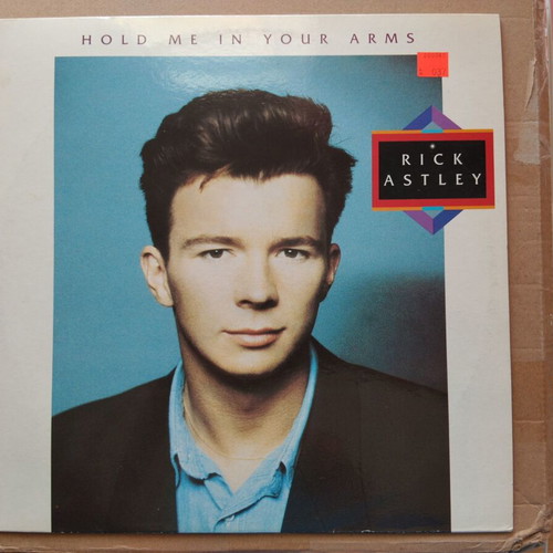 Rick Astley Hold Me In Your Arms LP like new, electronic