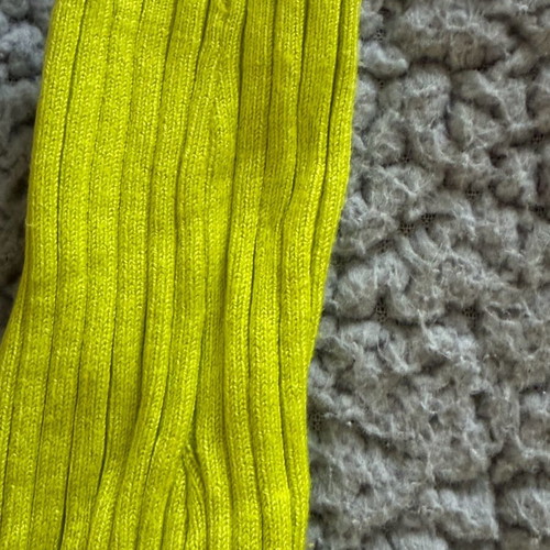 Zara fitted lime turtleneck sweater used