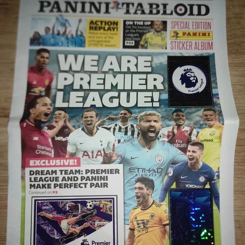 Panini Premier League 2019-2020 tabloid album like new