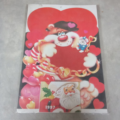 Christmas collectible calendar 1997, 1990s, new