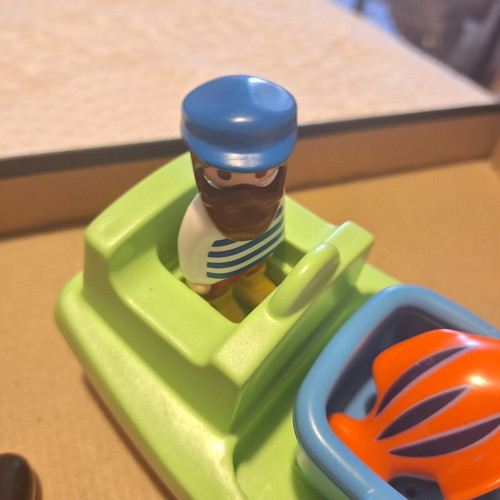 Playmobil 1-2-3 Fishing Boat like new