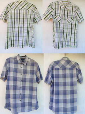 Checked shirts pack of 2 medium size, like new, Diesel and Vogele