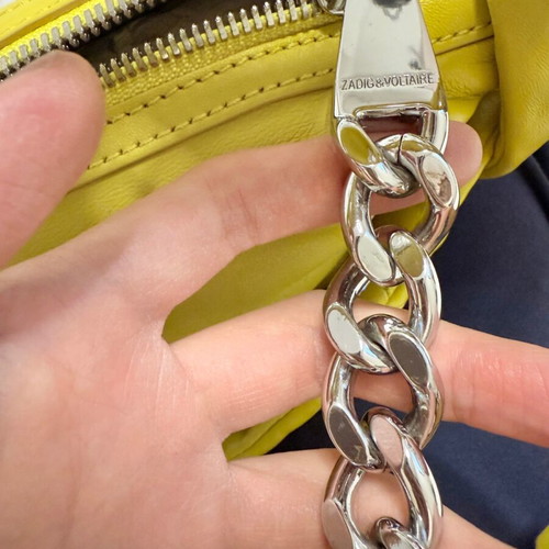 Zadig Voltaire Cecilia XS shoulder bag yellow new leather