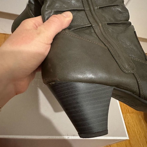 Boxer brown leather cowboy boots used, size 37