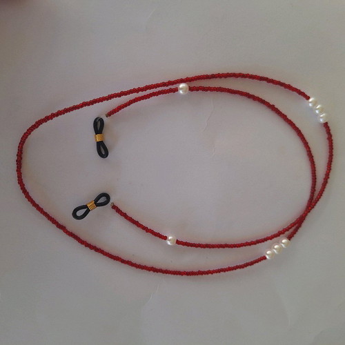 Handmade glasses chains made to order with beads and pearls 73-75cm