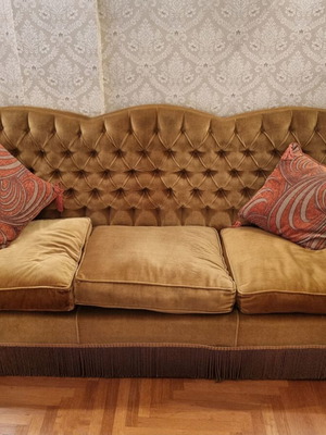 Living room set used with 3-seat sofa and 2 large armchairs