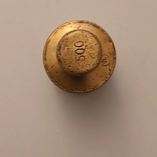 Brass weight measure 500 gr used, vintage