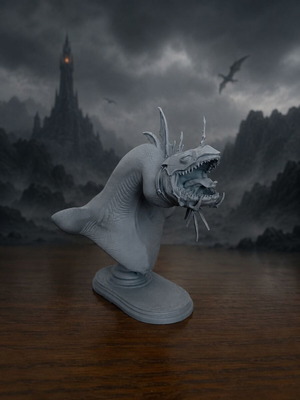 Fell Beast Nazgûl Dragon 3D Printed Collectible Bust new
