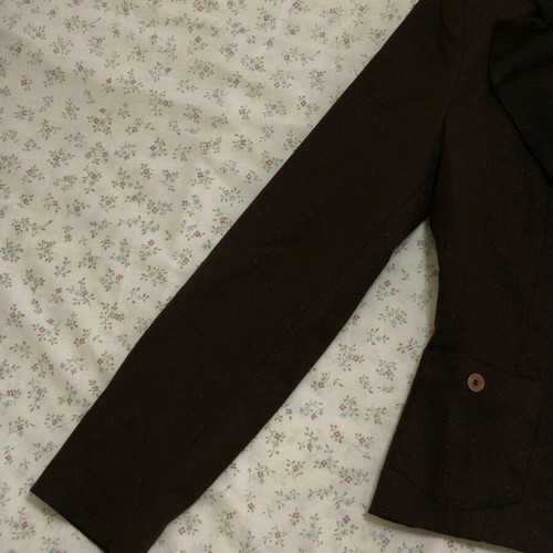 Rebecca Blu brown glossy jacket like new, XS