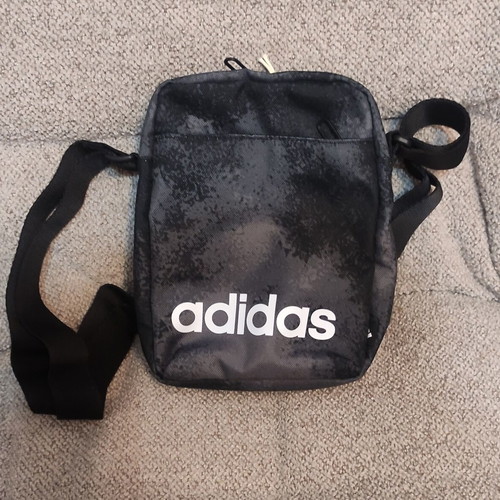 Adidas men's shoulder crossbody bag new with tags gray