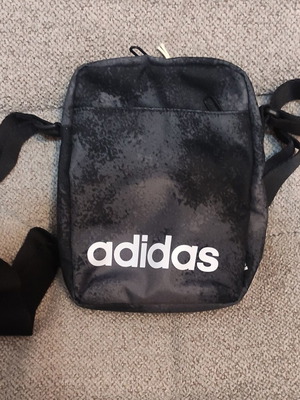 Adidas men's shoulder crossbody bag new with tags gray