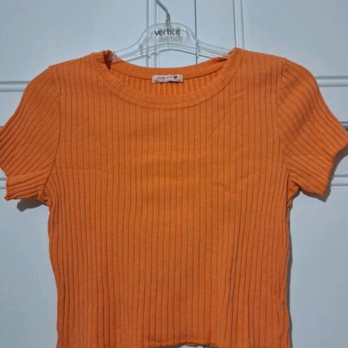 Crop top orange new, size M
