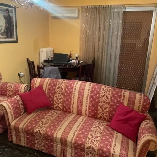 Living room furniture set with sofa and armchairs, like new