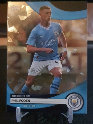 Topps Manchester City Team Set 2023-24 Phil Foden Cracked Ice like new